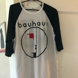 Bauhaus baseball t shirt